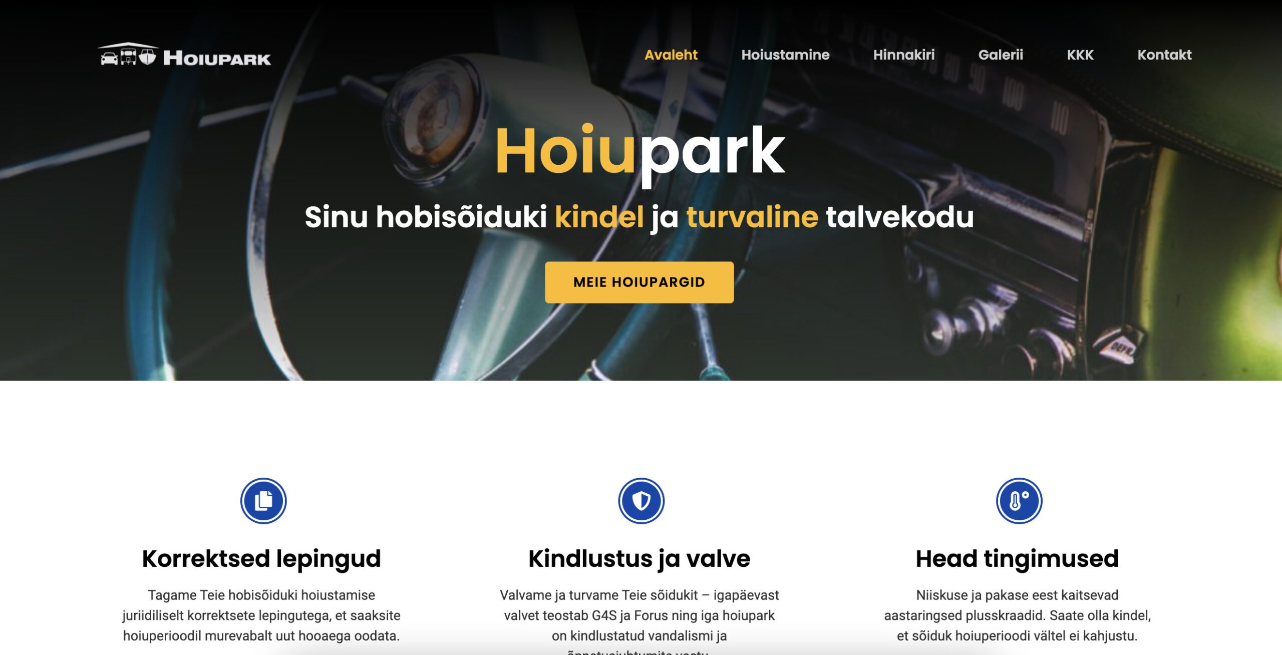 Hoiupark - turvaline ja kindel hobisõiduki hoiustamine